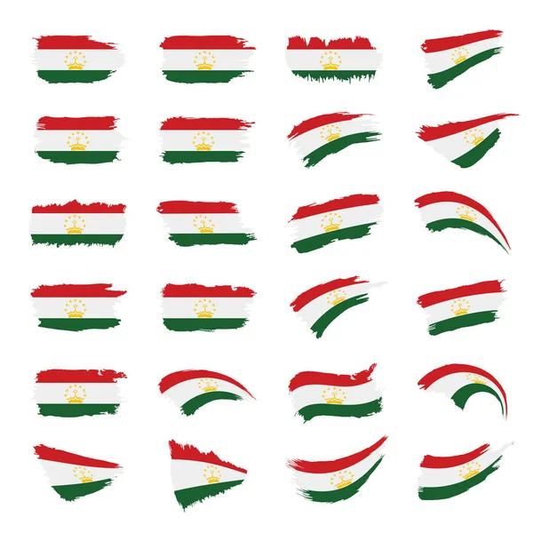 塔吉克斯坦国旗, 矢量插图 — 图库矢量图片