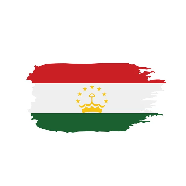 塔吉克斯坦国旗, 矢量插图 — 图库矢量图片