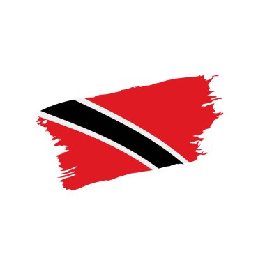 Trinidad ve tobago bayrak, vektör çizim