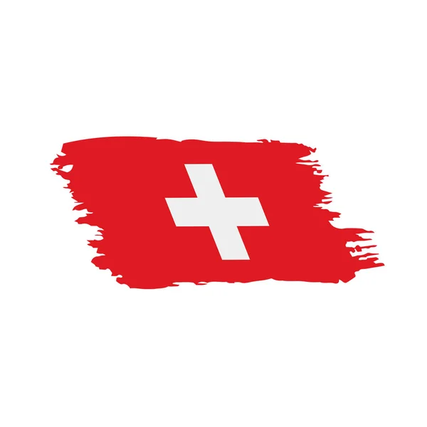 Switzerland flag, vector illustration — Stock Vector