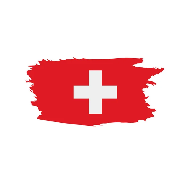 Bandera de Suiza, ilustración vectorial — Archivo Imágenes Vectoriales