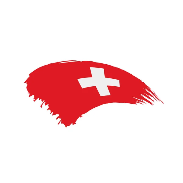 Bandera de Suiza, ilustración vectorial — Archivo Imágenes Vectoriales