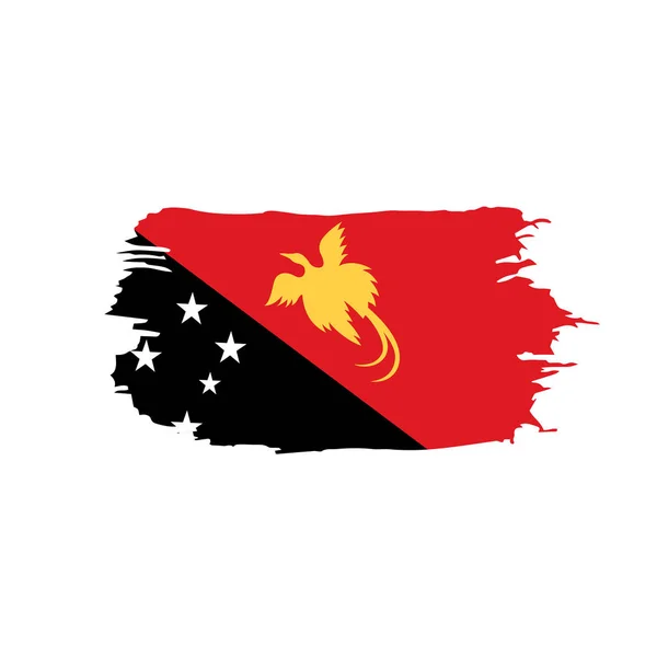 パプア ニューギニアの国旗、ベクトル — ストックベクタ