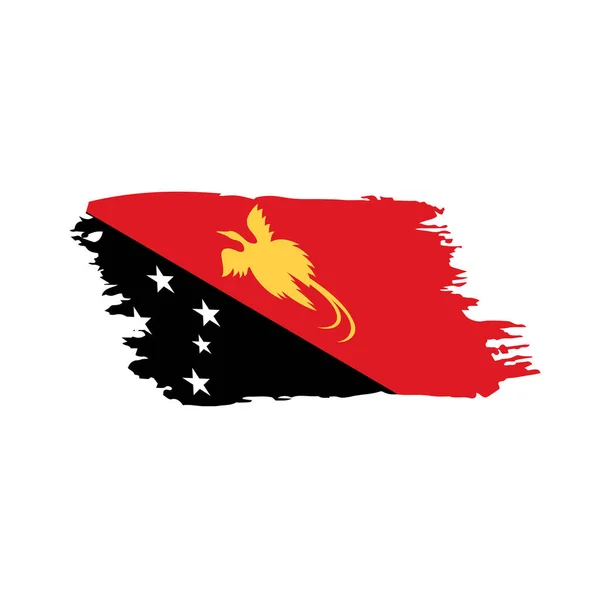 Papua neue Guinea-Flagge, Vektor — Stockvektor