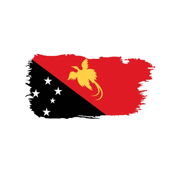 Vlag van Papoea-Nieuw-Guinea, vector — Stockvector