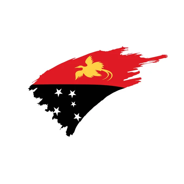 Papua neue Guinea-Flagge, Vektor — Stockvektor