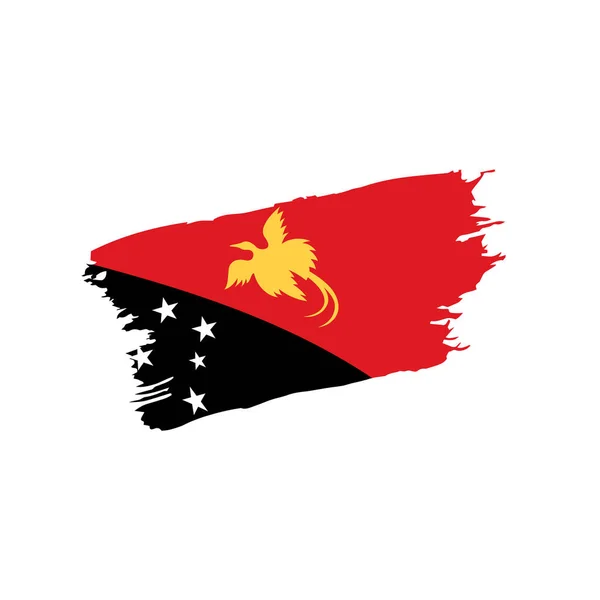 Papua Nueva Guinea bandera, vector — Vector de stock