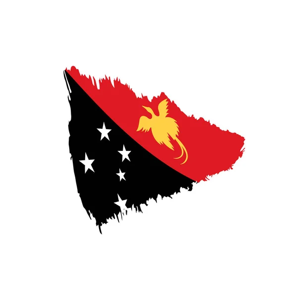 Papua Nya Guineas flagg, vektor — Stock vektor