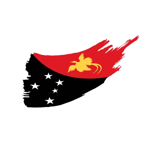 Papua neue Guinea-Flagge, Vektor — Stockvektor