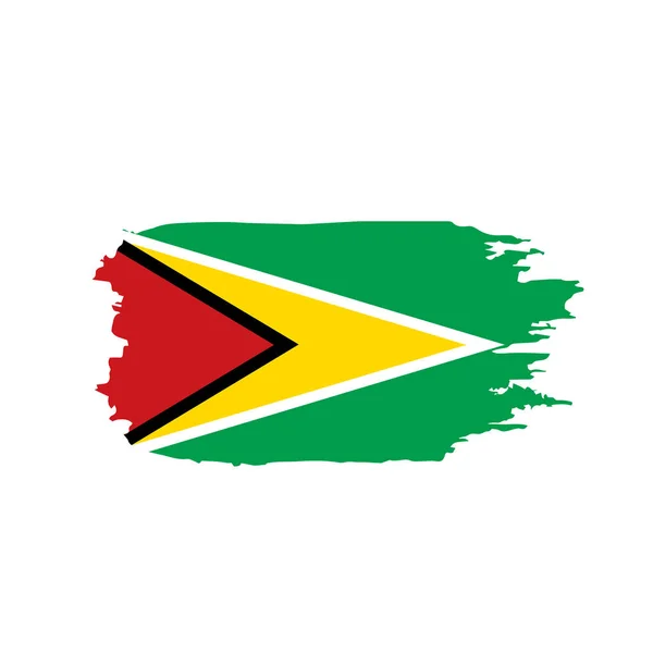 Bandera de Guyana, vector de ilustración — Archivo Imágenes Vectoriales