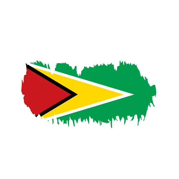 De vlag van Guyana, vectorillustratie — Stockvector