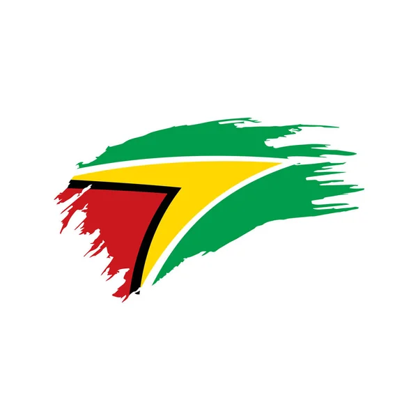 Bandeira da Guiana, ilustração vetorial — Vetor de Stock