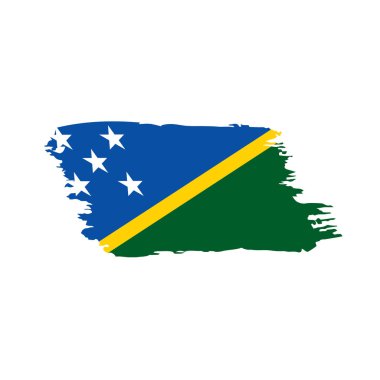 Solomon Adaları bayrağı, vektör çizim