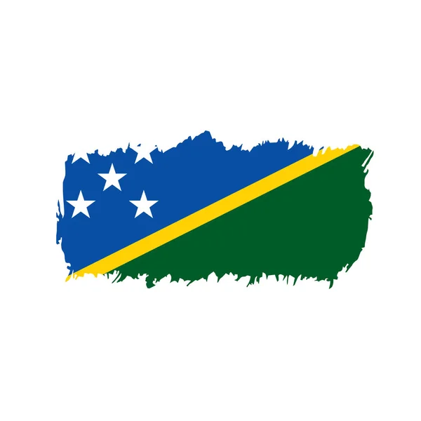 Salomonöarnas flagga, vektorillustration — Stock vektor