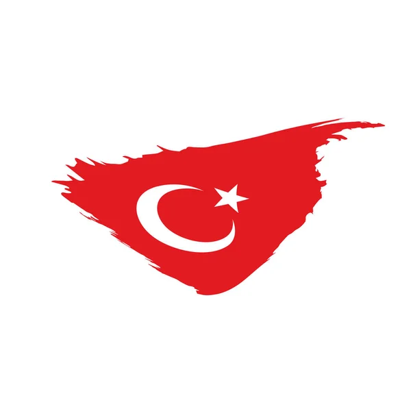 Turkey flag, vector illustration — Stock Vector