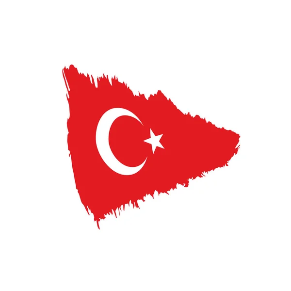 Turkey flag, vector illustration — Stock Vector