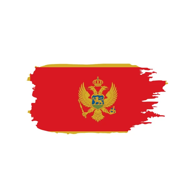 Drapeau montenegro, illustration vectorielle — Image vectorielle