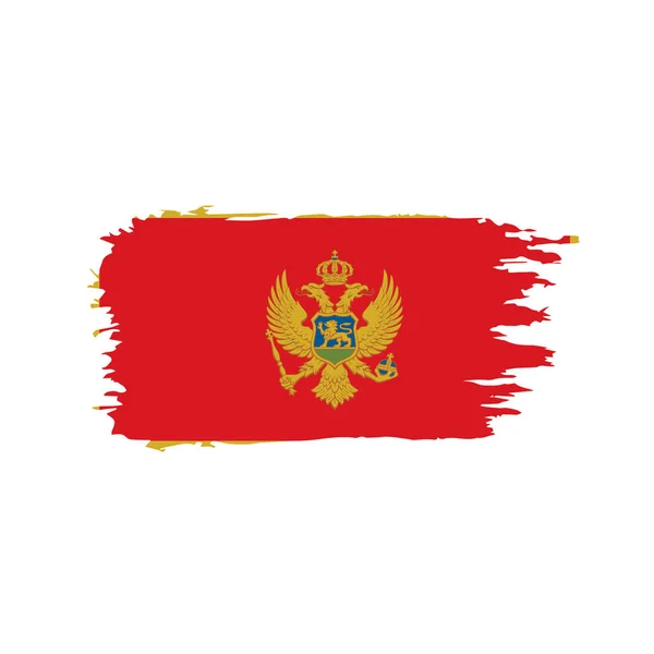 Bandera montenegro, ilustración vectorial — Vector de stock