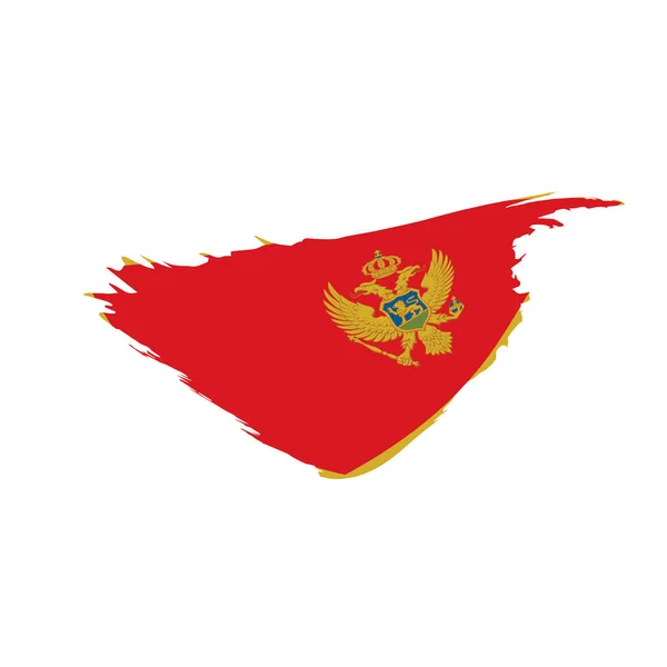 黑山国旗, 矢量插图 — 图库矢量图片