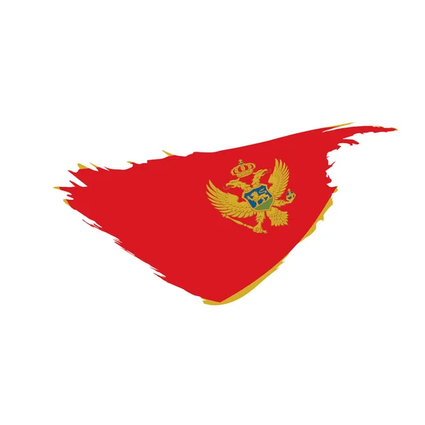 Montenegro flag, vector illustration — Stock Vector