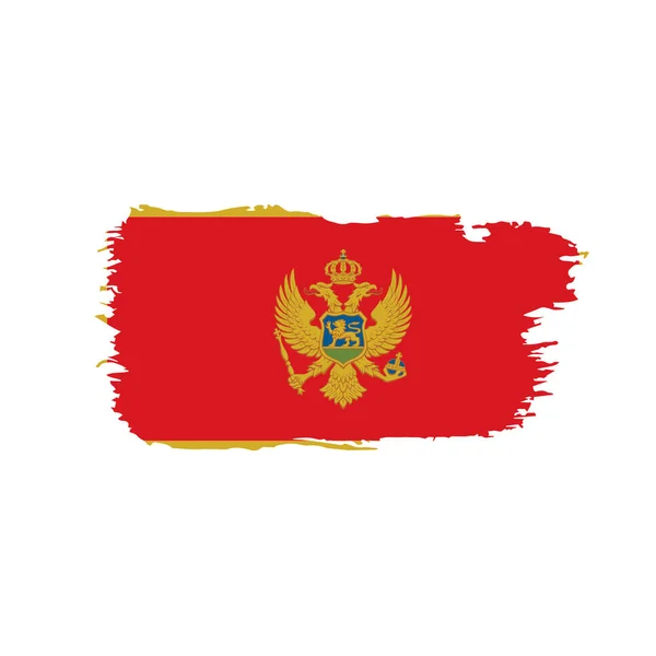 Montenegro flag, vector illustration — Stock Vector