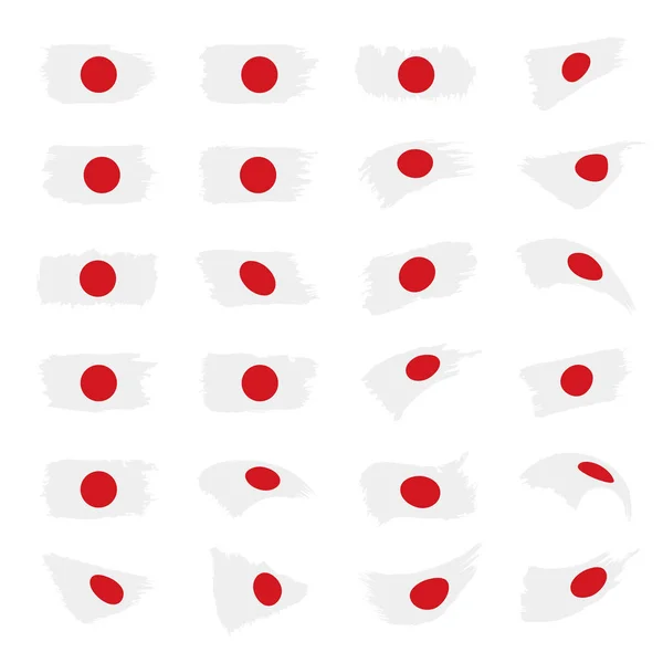 Bandera de Japón, ilustración vectorial — Vector de stock