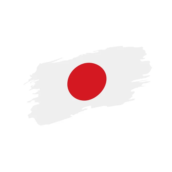 Japanse vlag, vectorillustratie — Stockvector