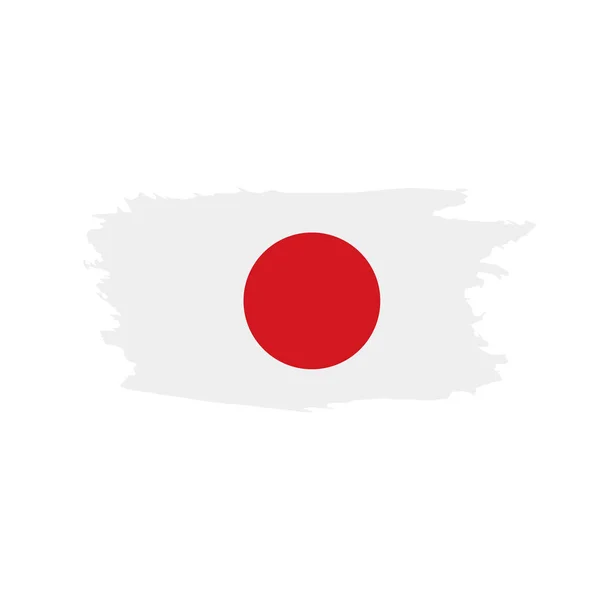 Japanische Flagge, Vektorabbildung — Stockvektor