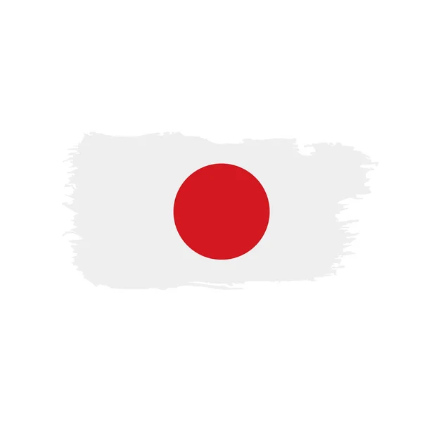 Japanse vlag, vectorillustratie — Stockvector