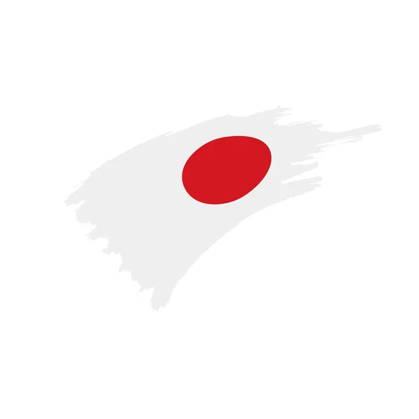 Japanische Flagge, Vektorabbildung — Stockvektor