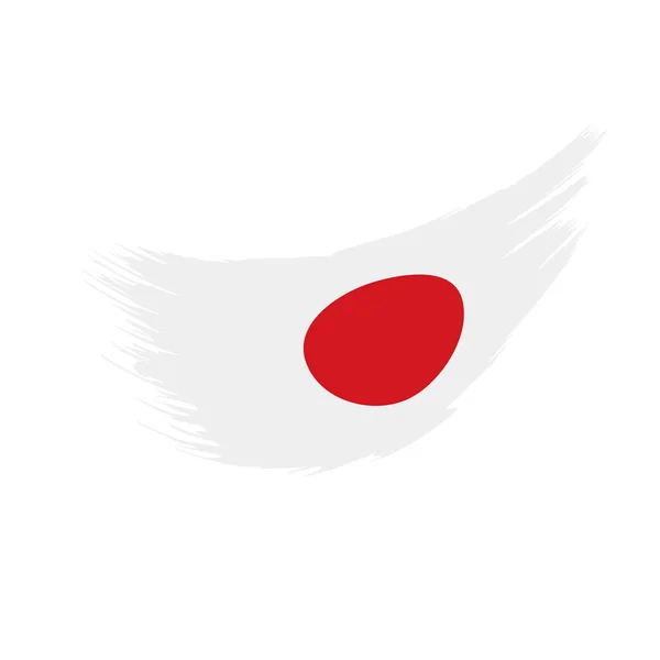 Drapeau japonais, illustration vectorielle — Image vectorielle