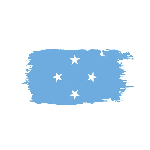 Estados Federados Bandera de Micronesia — Archivo Imágenes Vectoriales