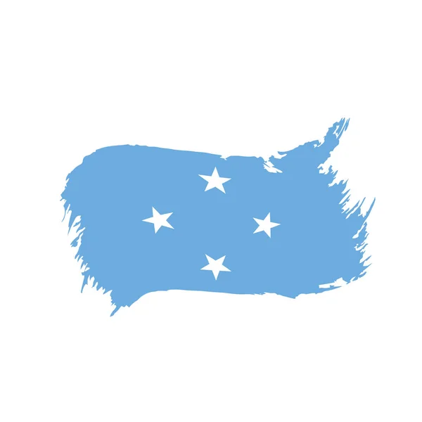 Estados Federados Bandera de Micronesia — Vector de stock