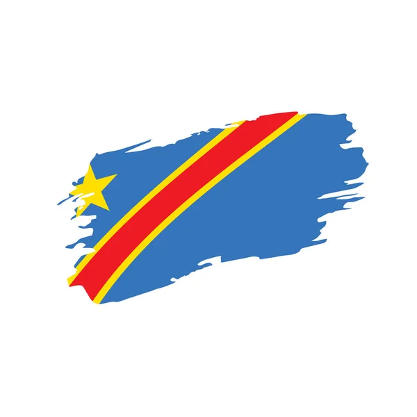 Bandeira da República Democrática do Congo —  Vetores de Stock