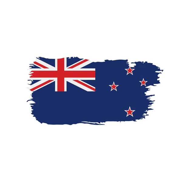 Nya Zeeland flagga, vektorillustration — Stock vektor