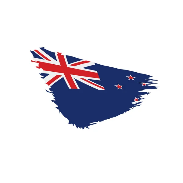 Nya Zeeland flagga, vektorillustration — Stock vektor