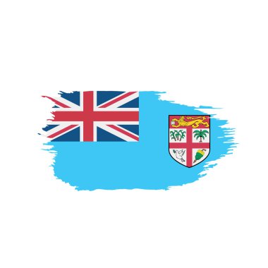 Fiji bayrak, vektör çizim