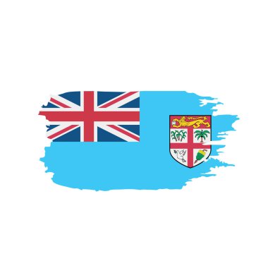 Fiji bayrak, vektör çizim