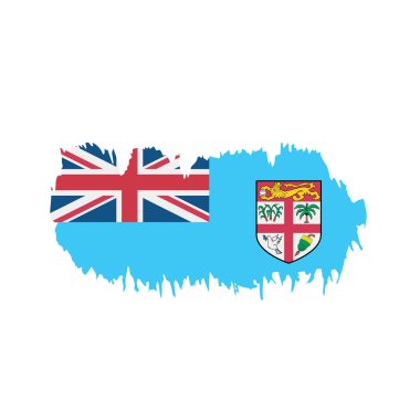 Fiji bayrak, vektör çizim