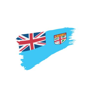 Fiji bayrak, vektör çizim