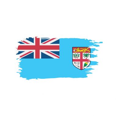 Fiji bayrak, vektör çizim