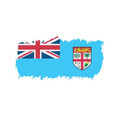 Fiji bayrak, vektör çizim