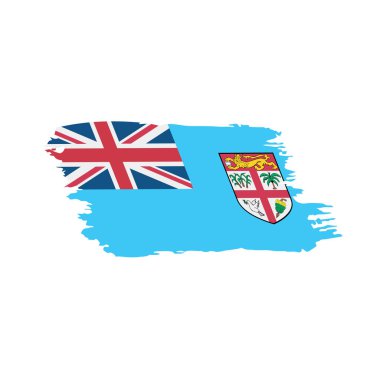 Fiji bayrak, vektör çizim