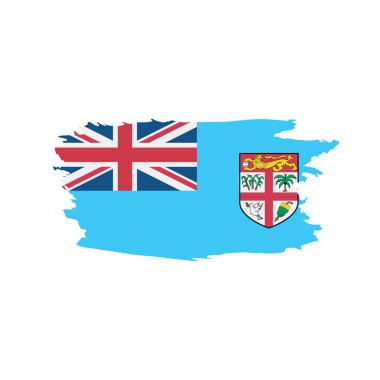 Fiji bayrak, vektör çizim