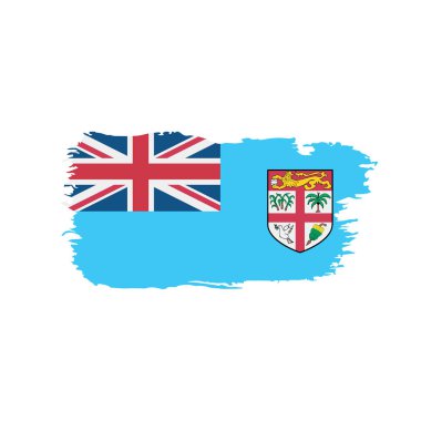 Fiji bayrak, vektör çizim