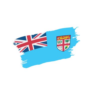 Fiji bayrak, vektör çizim