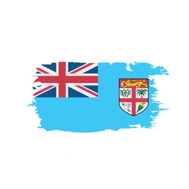Fiji bayrak, vektör çizim