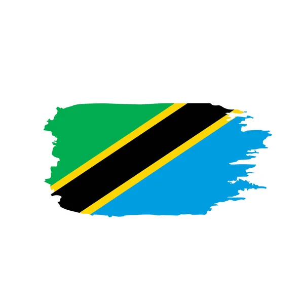 Bandiera Tanzania, illustrazione vettoriale — Vettoriale Stock