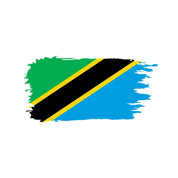 Флаг Танзании, векторная иллюстрация — стоковый вектор