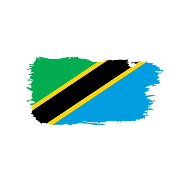 Bandiera Tanzania, illustrazione vettoriale — Vettoriale Stock